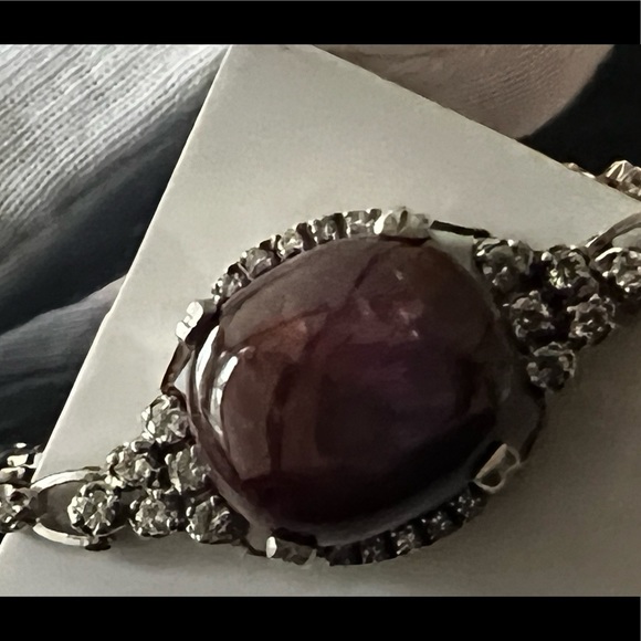 Huge no heat 57.33 ct ruby, diamond 14k  bracelet - Picture 12 of 16